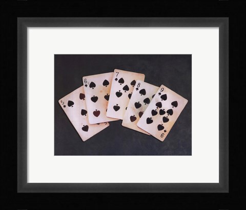 Framed Straight Flush Print