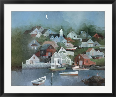 Framed Sunday Evening Print