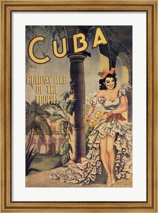 Framed Cuba Print