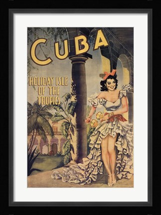 Framed Cuba Print
