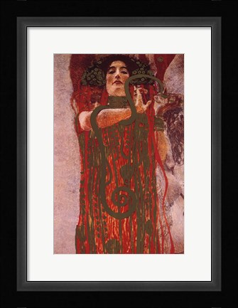 Framed Hygieia, c.1901 (detail from Medicine) Print