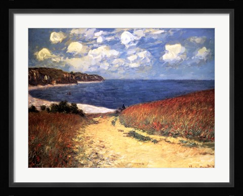 Framed Meadow Rd. to Pourville Print