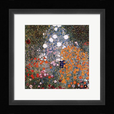 Framed Flowery Garden, c.1907 Print