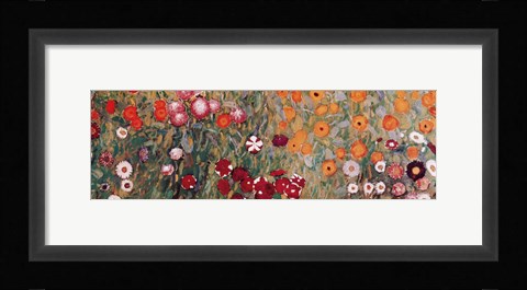Framed Flowery Garden, c.1907 (detail) horz. Print