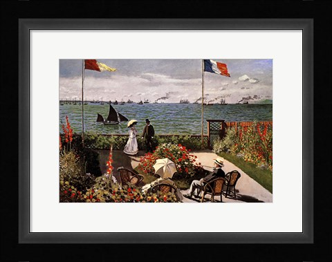 Framed Balcony on the Sea Print