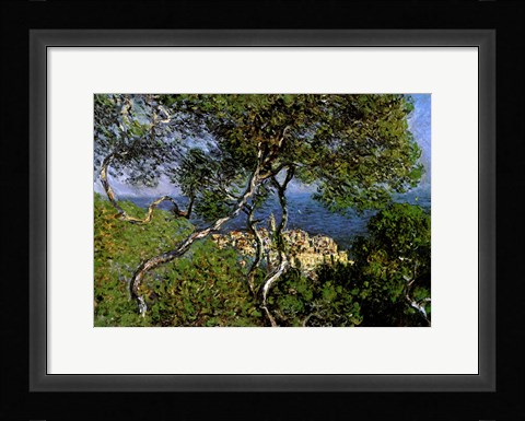 Framed Landscape at Bordighera Print