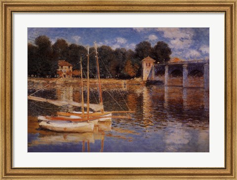 Framed Il Ponte d&#39;Argenteuil Print
