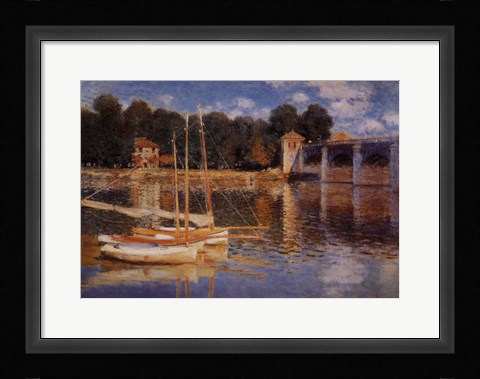 Framed Il Ponte d'Argenteuil Print