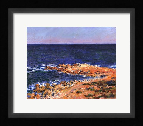 Framed La Grande Bleue at Antibes Print