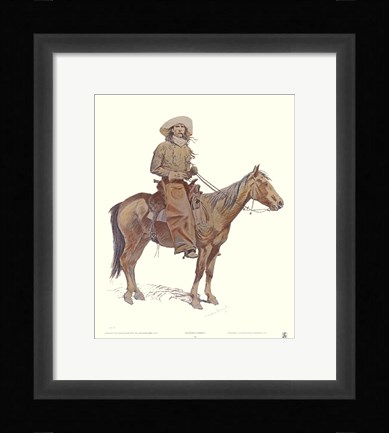 Framed Arizona Cowboy Print