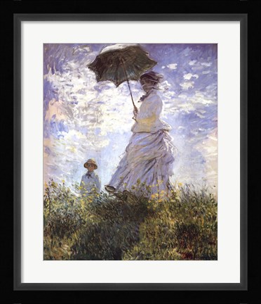 Framed Madame Monet and Her Son Print