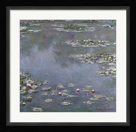 Framed Waterlilies Print