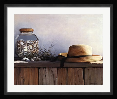 Framed Still Life with Seashells Print