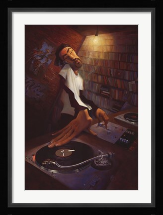 Framed DJ Print
