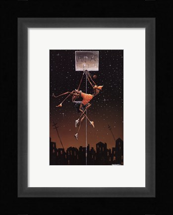 Framed Alpha Fly Slam (mini) Print