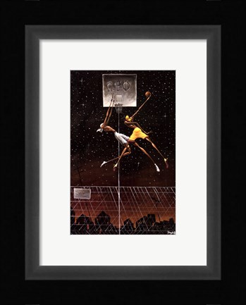 Framed Omega Fly Dunk (mini) Print