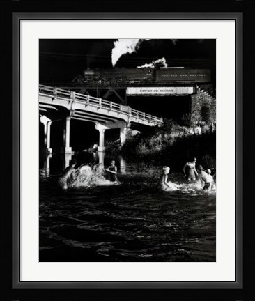 Framed Hawksburg Creek Swimming Hole Print
