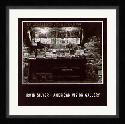 Framed Brooklyn Newsstand Print