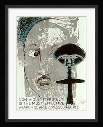 Framed Martin Luther King (Signed Litho) Print