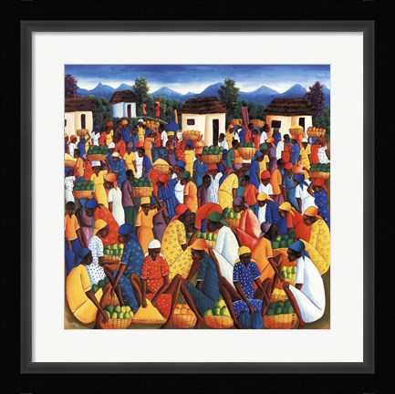 Framed Haitian Art Print