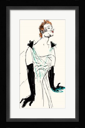 Framed Yvette Guilbert (litho) Print