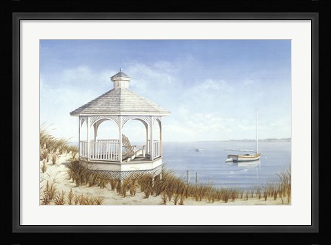 Framed White Goose Cove Print