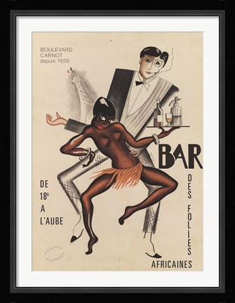 Framed Bar des Folies Print