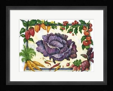 Framed Cabbage Print