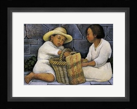 Framed Dos Ninos Print