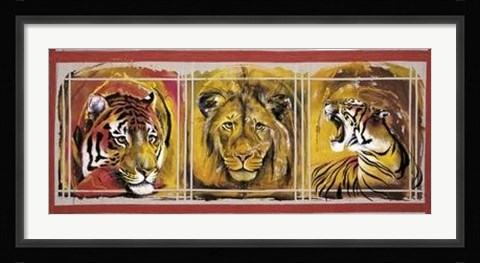 Framed Felines Print