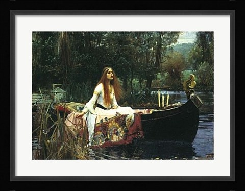 Framed Lady of Shalott Print