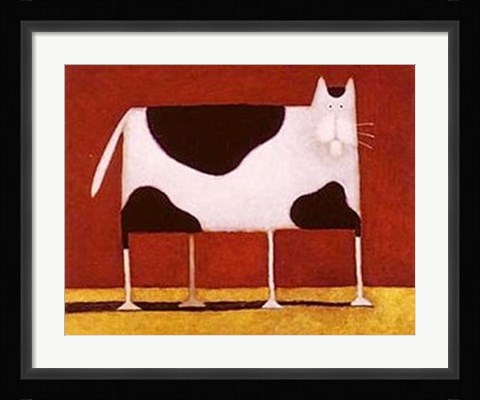 Framed Spotted Cat Print