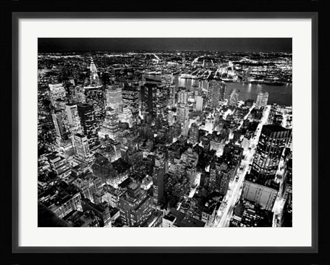 Framed Empire State Building, East View Print