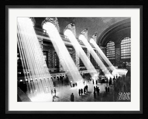 Framed Grand Central, 1934 Print