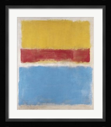Framed Untitled (Yellow, Red and Blue) Print