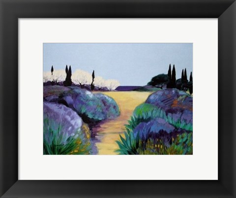 Framed Jardins Bord de Mer Print