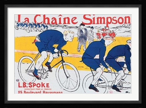 Framed La Chaine Simpson Print