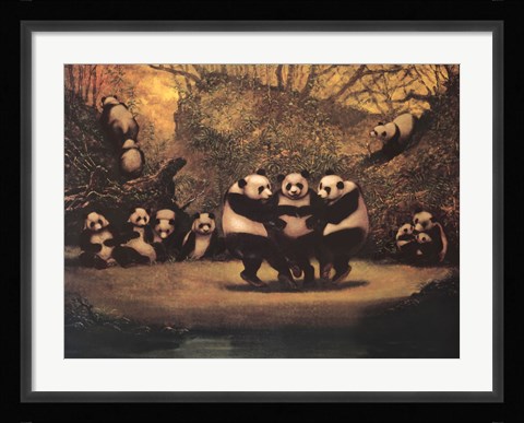 Framed Panda's Dance Print