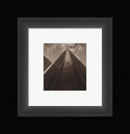 Framed Angled View Twin Towers Print