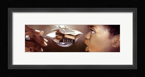 Framed Tough to Swallow (Boy) (small) Print