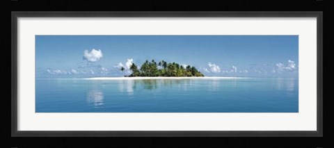 Framed Island, Maldives, North Indian Ocean Print