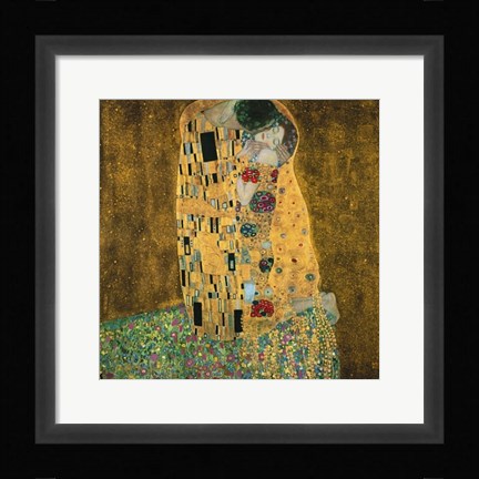 Framed Der Kuss Print