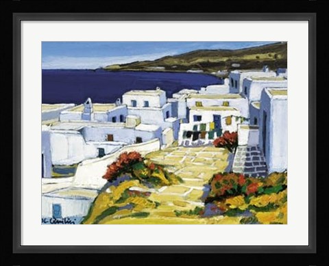 Framed Linges au Soleil Print