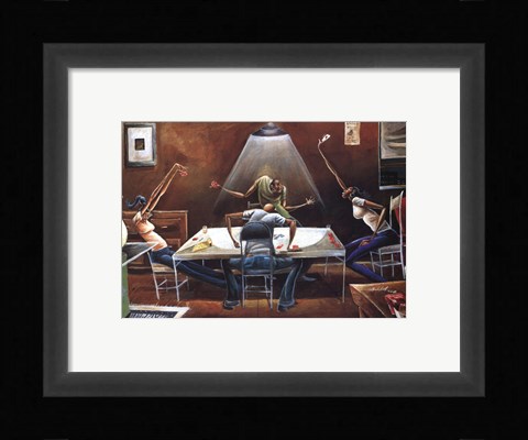 Framed Spades (mini) Print