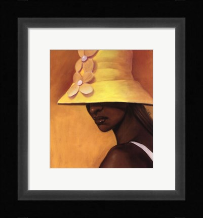 Framed Yellow Hat (mini) Print