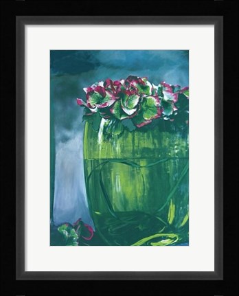 Framed Green Vase Print