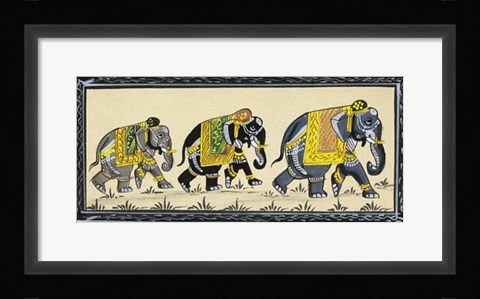 Framed Elephants I Print