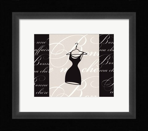 Framed La Robe Noire Print
