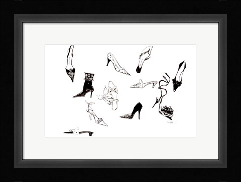 Framed Dix Chaussures Print