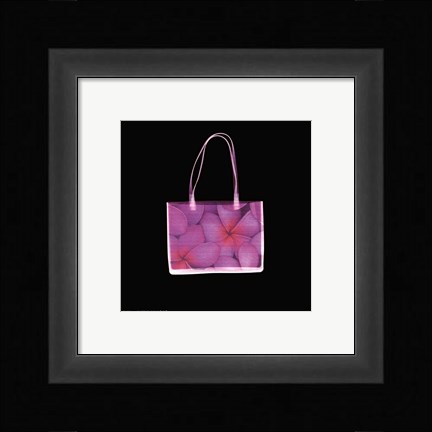 Framed Flowered Purse in Square Print